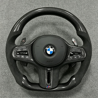 BMW Real Carbon Fiber Modified Steering Wheel 4 Series M4 G22 G23 G26 G82 G83 (2019-025)-YINGGEN