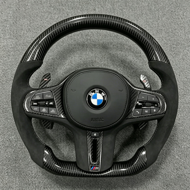 BMW Real Carbon Fiber Modified Steering Wheel 4 Series M4 G22 G23 G26 G82 G83 (2019-025)-YINGGEN