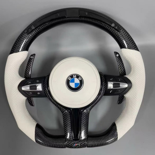 LED True Carbon Fiber Steering Wheel for BMW F30 F15 F16 F90 E93