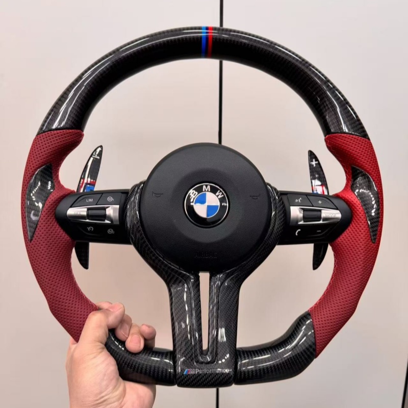 Real Carbon Fiber Steering Wheel for BMW E92 E91 E93 F30 F20 F10 M3 M5