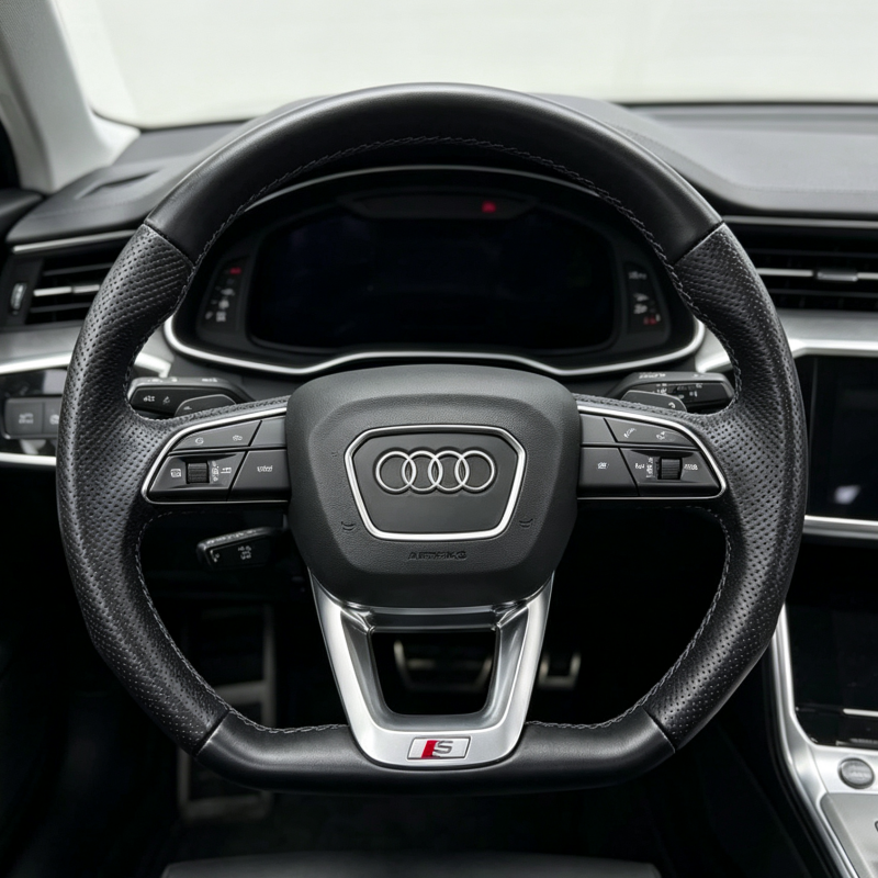 Leather Steering Wheel for Audi Q3 Q5 Q7 A4 A6 A3 A1 A7