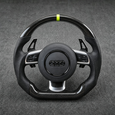 Custom Real Carbon Fiber Steering Wheel for Audi TTS TTRS TT Coupe Roadster 1998-2026 - YINGGENE