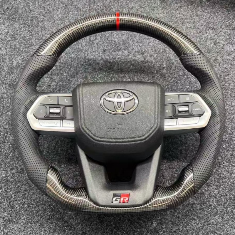Modified Toyota steering wheel, ergonomically designed car steering wheel