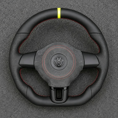 Volkswagen Golf 5 PQ34 GTI R32 (VR6 AWD) 1997-2004 Custom Nappa Genuine Leather Steering Wheel - YINGGENE
