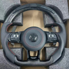 Sport perforated leather steering wheel for Volkswagen, aftermarket auto modification interior accessory