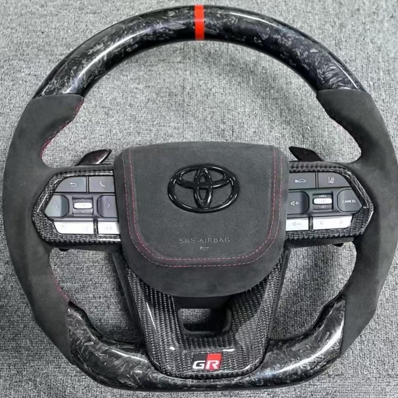 Replacement leather steering wheel for Toyota models, upgraded accessories for comfortable grip of car steering wheel