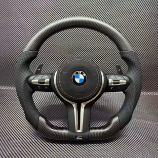 BMW steering wheel assembly real carbon fiber steering wheel F30 F35 F20 F21 F22 F23 F80（2012‑2019 ） fiber modification