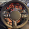 Custom Car Steering Wheel Braid Cover Soft 100% Fit For BMW M Sport F06 F10 F15 F16 F20 F21 F25 F30 Car Products Steering Wrap