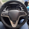 DIY Car Steering Wheel Cover Microfiber Leather Ventilation For Chevrolet Sail 2015-2017 Lova Aveo 2016 2017 Car Accessories