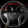 Custom Car Steering Wheel Cover Carbon Fiber 100% Fit For Hyundai Elantra Avante i30 2011-2016 Auto Interior Accessories