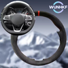 DIY Steering Wheel Cover For Mercedes Benz W176 W246 W205 C117 218 X218 C253 W213 X253 W166 C292 Suede Steering Wrap Accessories
