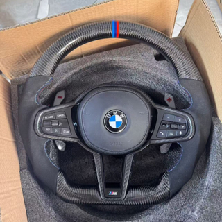 Customized Carbon Fiber Alcantara Steering Wheel for BMW 3 5 Series M3 M4 M5 M6