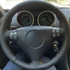 DIY Car Steering Wheel Cover Genuine Leather Ventilation For Mercedes Benz C-Class W203 SLK-Class R171 2004-2008 Car Accessories