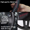 Custom Car Steering Wheel Braid Cover Non-slip 100% Fit For Ssangyong Actyon Kyron Auto Interior Accessories Steering Wrap