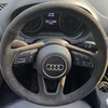 Custom Car Steering Wheel Braid Cover Suede 100% Fit For Audi A3 (8V) A4 (B9) Avant A5 (F5) A1 (8X) Sportback Q2 Car Accessories