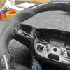 D-type Forged Carbon Fiber Leather Steering Wheel Ford Focus with Button Frame
