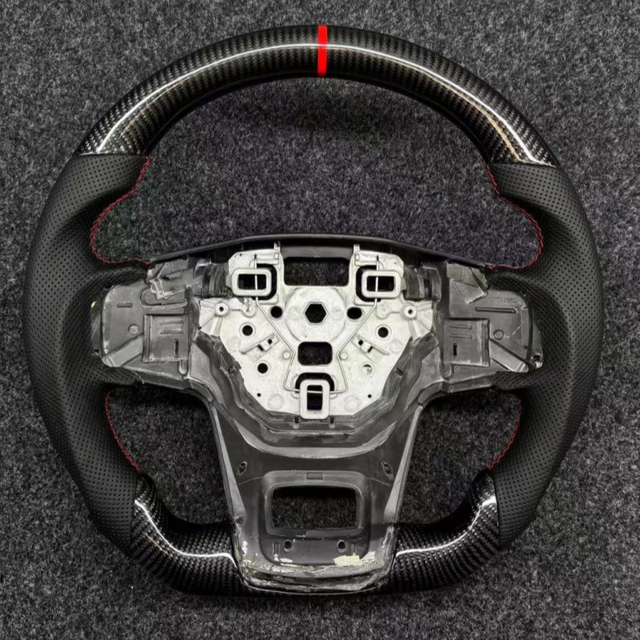 Suitable for The Modification of Ford Wrangler Bronco's Bright Carbon Fiber Steering Wheel