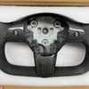 Customized Tesla Yoke Carbon Fiber Alcantara Steering Wheel for Model 3 Model Y