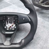 Custom Matte Carbon Tesla Plaid Steering Wheel for Model 3 Model Y Model S X