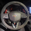 Custom Car Steering Wheel Braid Cover Soft 100% Fit For Cadillac CT5 XT5 XT4 ATSL CT6 XT6 CT4 Car Products Steering Wrap