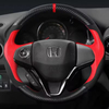 Custom DIY Car Steering Wheel Cover 100% Fit For Honda Fit 2014 2015 Vezel 2014 XRV Auto Interior Accessories Steering Wrap