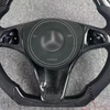 Gloss Carbon Mercedes E63 AMG Racing Steering Wheel 12 O'Clock Ring Mercedes W204 W205 W206 Steering Wheel