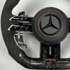 Gloss Carbon Mercedes E63 AMG Racing Steering Wheel Mercedes Aftermarket Forged Carbon C63 AMG Steering Wheel