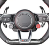 Audi Q3 Q5 Q7 Custom Carbon Fiber Steering Wheel with LED Shift Lights Audi Custom Real Carbon Fiber A4 B9 Steering Wheel
