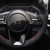 Custom Car Steering Wheel Braid Cover Soft Suede 100% Fit For Kia K5 Optima Cee'd Ceed 2019 Forte Cerato (AU) 2018-2019 Parts