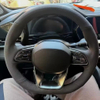 Custom Car Steering Wheel Braid Cover Non-Slip And Soft 100% Fit For Geely Monjaro 2021 2022-2024 Car Products Steering Wrap