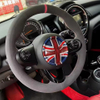 Custom Car Steering Wheel Braid Cover 100% Fit For MINI JCW F56 Clubman Convertible Countryman Car Products Steering Wrap