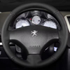 Custom Car Steering Wheel Braid Cover Breathable Genuine Leather 100% Fit For Peugeot 206 2002-2006 Auto Interior Accessories