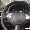 DIY Car Steering Wheel Cover Genuine Leather Carbon Fiber For Infiniti FX FX35 FX37 FX50 Nissan Juke Maxima 2009-2014 Sentra