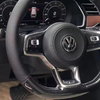  Custom Steering Wheel Cover Carbon Fiber Genuine Leather For Volkswagen VW Golf 7 GTI Golf R MK7 VW Polo GTI Scirocco 2015 2016