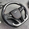 Genuine Carbon Fiber Steering Wheel for Chevrolet Cruze with Leather Airbag Cover