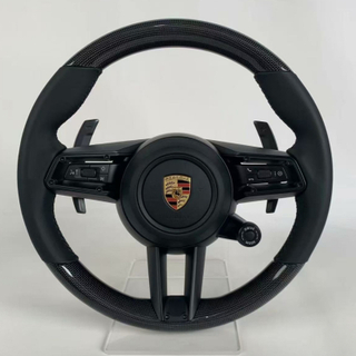 Bright Carbon Fiber Steering Wheel for Porsche 991 992 911911.2 Cayenne Panamera