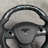 Custom Carbon Fiber Steering Wheel for Tesla Forged Carbon Fiber Ergonomic Steering Wheel Compatible with Model Y 3 X S