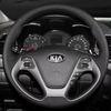 Custom Steering Wheel Cover Genuine Leather 100% Fit For Kia K3 2013 K3S 2014 K2 Rio 2015 2016 Ceed 2012-2017 Cerato 2013-2017
