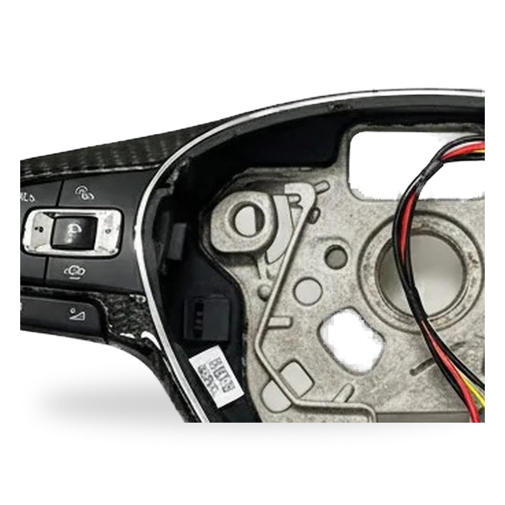 Custom Led Carbon Fiber Steering Wheel Compatible With Vw Golf Mk8,Gti,Gtd,Polo 8,Jetta,Cc And Other Vw Models