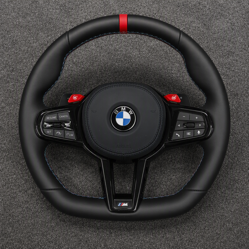 BMW Nappa Leather Modified Steering Wheel 4 Series M4 G22 G23 G26 G82 G83 (2019-025)-YINGGEN