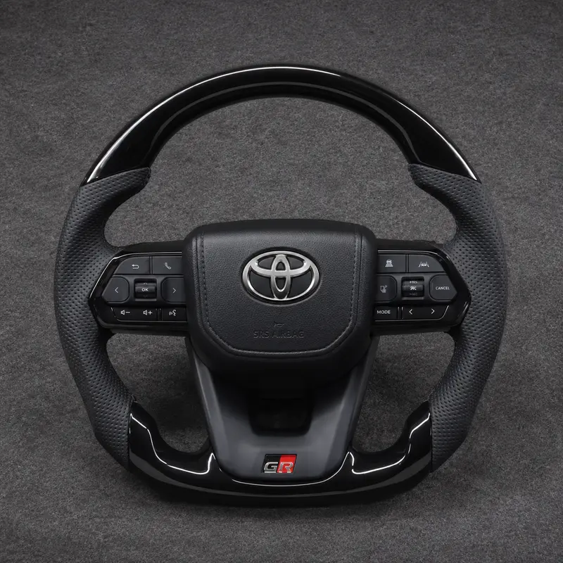 Custom Toyota Full Series Corolla Camry Crown Prius Supra RAV4 Real Carbon Fiber Steering Wheel 2006-2023 - YINGGEN