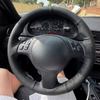 Custom Microfiber Leather Car Steering Wheel Braid Cover For Land Rover Discovery 5 Range Rover 2013 2014 2015 2016 2017 2018