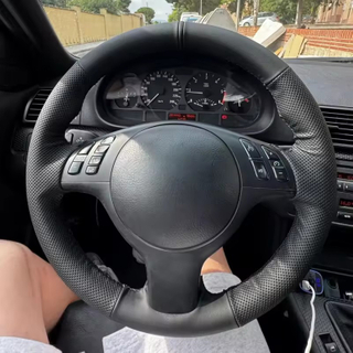 Custom Microfiber Leather Car Steering Wheel Braid Cover For Land Rover Discovery 5 Range Rover 2013 2014 2015 2016 2017 2018