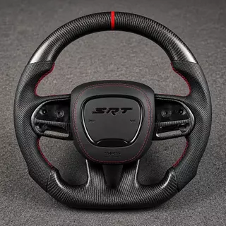 Custom Dodge Full Series Real Carbon Fiber Steering Wheel - YINGGEN