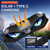 Solar Demon Eye LED Car Window Light, Wireless No Drill Solar And USB Powered Devil Eyes Warning Lights for Cars Windshield Rear Window, Waterproof Eyes Animated for Suvs Trucks Vans