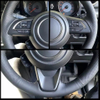 Custom Car Steering Wheel Cover Soft Suede Leather For Ora 3 Good Cat 2019-2023 2024 2025 Lightning Cat Steering Wrap Cover