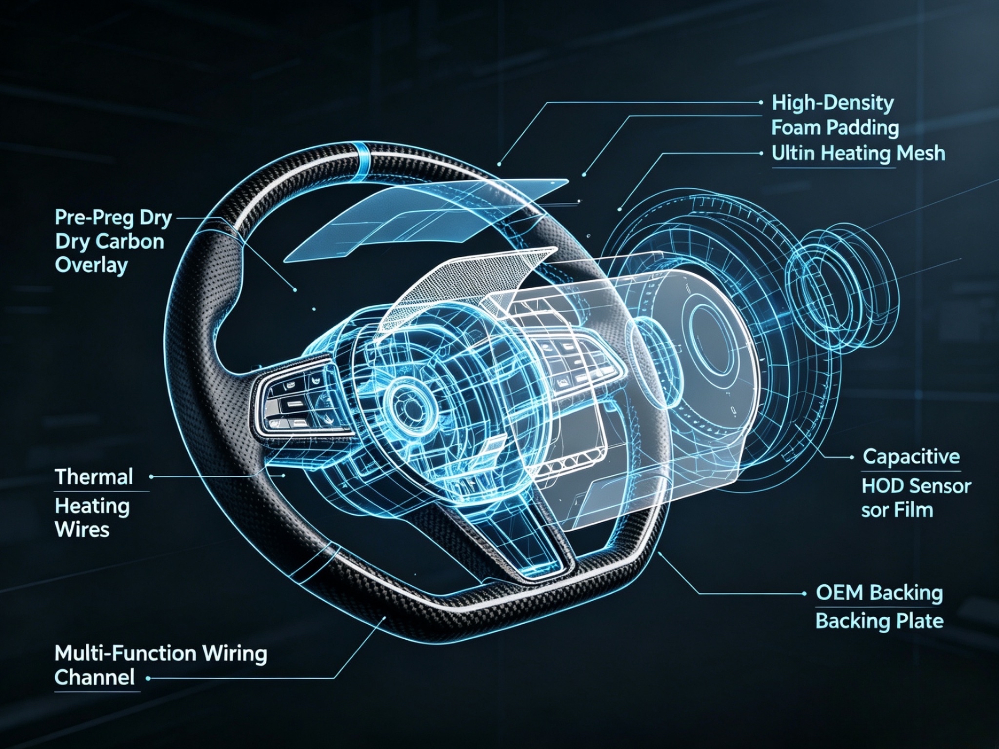 BMW heated carbon steering wheel internal HOD sensor layer.jpg
