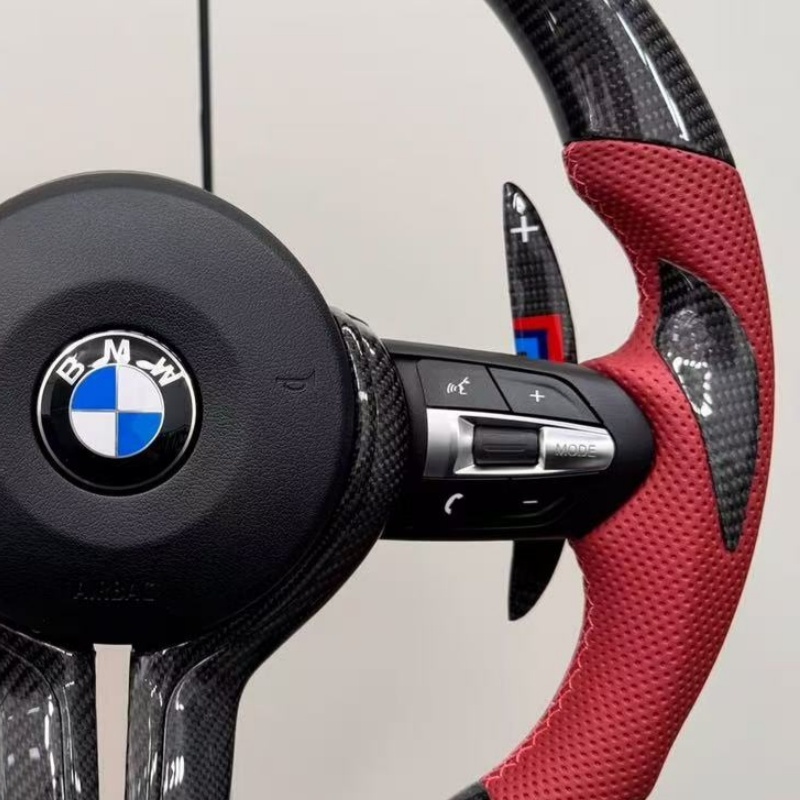 Real Carbon Fiber Steering Wheel for BMW E92 E91 E93 F30 F20 F10 M3 M5