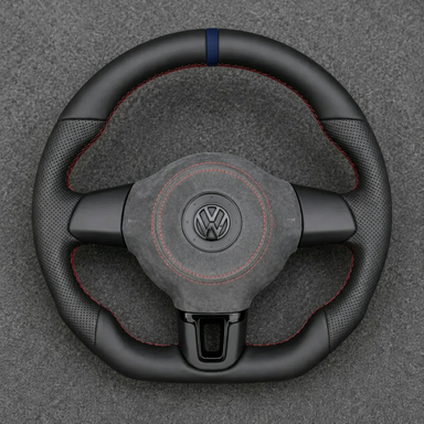 Volkswagen Golf 5 PQ34 GTI R32 (VR6 AWD) 1997-2004 Custom Nappa Genuine Leather Steering Wheel - YINGGENE