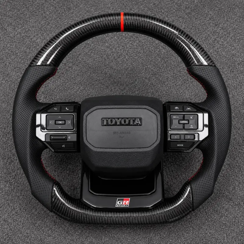 Custom Toyota full series Corolla Camry Crown Prius Supra RAV4 real carbon fiber steering wheel 2017-2024-YINGGENE